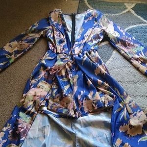 Long sleeved floral romper!